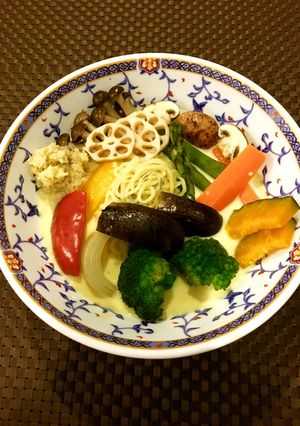 【世界初】蒸し野菜＆パンプキンラーメン-レシピのメイン写真