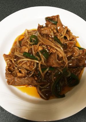 中華鍋で作る！回鍋肉風もやし炒め-レシピのメイン写真