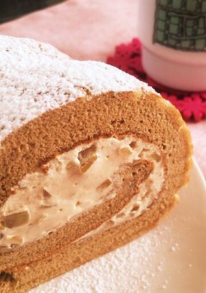 天ぷら粉で☆簡単♡コーヒーロールケーキ-レシピのメイン写真