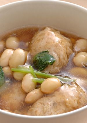 簡単錦白大豆入りふわふわ鶏団子-レシピのメイン写真