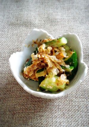 コツあり!簡単きゅうりの鰹節和え♪-レシピのメイン写真