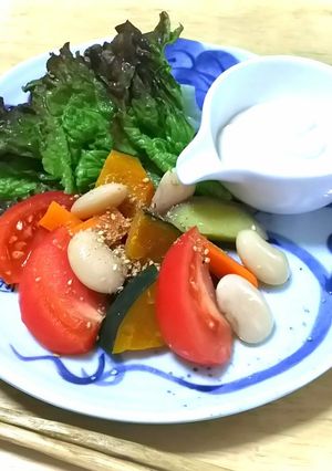 蒸し野菜サラダ-レシピのメイン写真