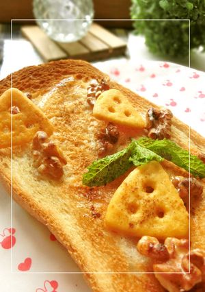 蜂蜜×胡桃のCheezaトースト-レシピのメイン写真