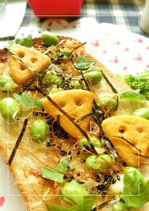 枝豆×Cheeza 和トースト-レシピのメイン写真