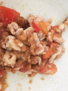 にゃんこと一緒に、納豆トマト丼-レシピのメイン写真