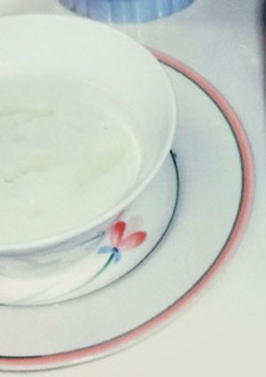 5分で簡単！あまに油のアボカド冷製スープ-レシピのメイン写真