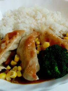 餃子のせカレー-レシピのメイン写真