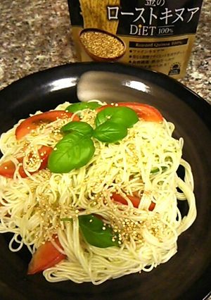 トマトとバジルのパクチー素麺onキヌア-レシピのメイン写真