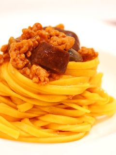 簡単!ナスとひき肉のミートソース風パスタ-レシピのメイン写真