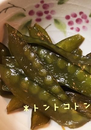 さやえんどうの甘辛炒め(*^^*)-レシピのメイン写真