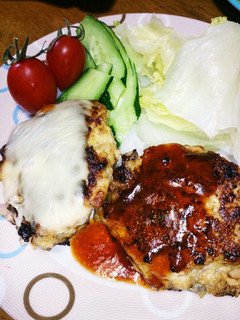 あまった野菜でハンバーグ♪-レシピのメイン写真