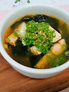 ごま油の香る!ワカメスープ~韓国風~-レシピのメイン写真