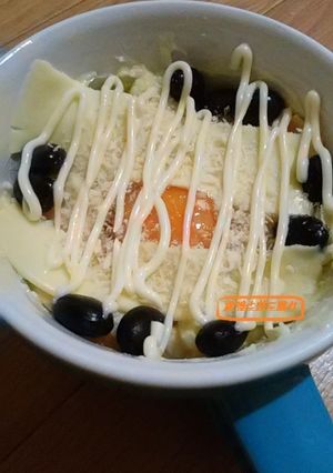余ったポテトサラダを使った黒豆ココット。-レシピのメイン写真