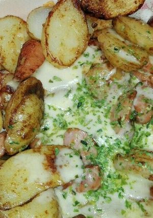 カレー風味チーズじゃがウインナー焼き-レシピのメイン写真