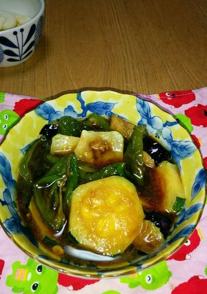 味付簡単ズッキーニなすピーマンの揚げ浸し-レシピのメイン写真