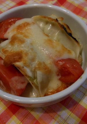 餃子とトマトのココット-レシピのメイン写真