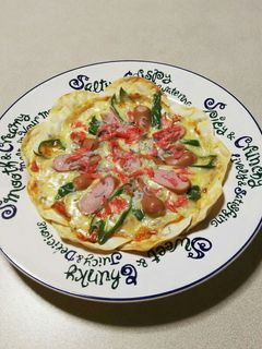 ♪餃子の皮で簡単ピザ♪-レシピのメイン写真