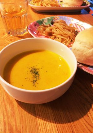 ミキサーで♡かぼちゃにんじんスープ♡-レシピのメイン写真