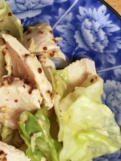 ゆで鶏とキャベツのマヨマスタード-レシピのメイン写真