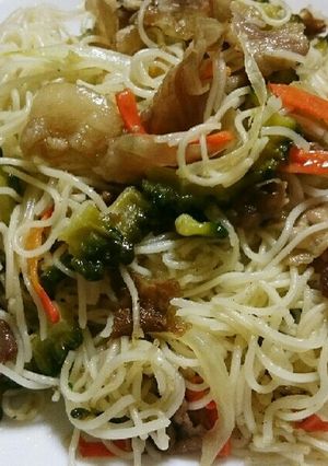 ゴーヤとそうめんのチャンプルー-レシピのメイン写真