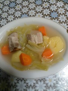 キャベツとベーコンのスープ煮-レシピのメイン写真
