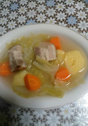 キャベツとベーコンのスープ煮-レシピのメイン写真