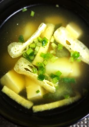 ちょっとずぼら♡鰹と昆布だしのお味噌汁★-レシピのメイン写真