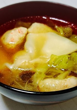 ワンタンスープ-レシピのメイン写真