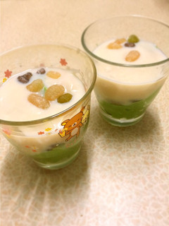 簡単ふるふる♡抹茶ミルクパフェ風デザート-レシピのメイン写真