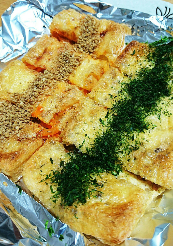 油揚げのはさみ焼き2種-レシピのメイン写真