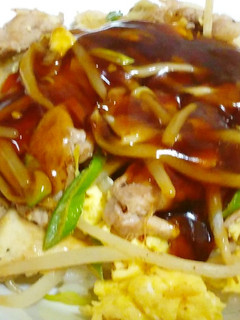 豚とエリンギの卵あんかけ丼-レシピのメイン写真