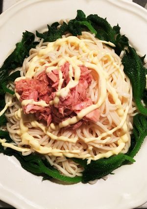 アイスプラントのさっぱりサラダうどん☆-レシピのメイン写真
