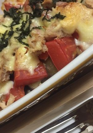簡単♪なすトマトのツナグラタン-レシピのメイン写真