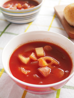 ごろごろ野菜とウィンナーのトマトスープ-レシピのメイン写真