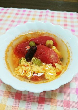 トマトとお豆のスープ-レシピのメイン写真