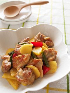 鶏肉とじゃがいものゆず胡椒炒め-レシピのメイン写真