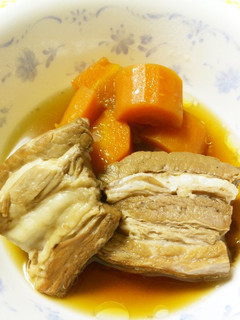 豚バラ肉と人参の煮物-レシピのメイン写真