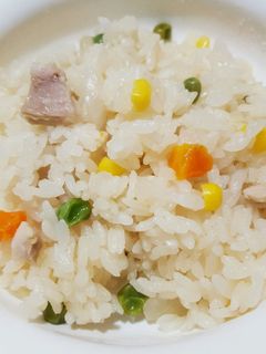 【子供にも】5分で簡単チキンピラフ-レシピのメイン写真