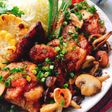 お砂糖味醂なし鶏肉キノコのガリバタチキン
