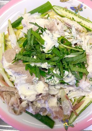 簡単な冷しゃぶと夏野菜のパスタ-レシピのメイン写真
