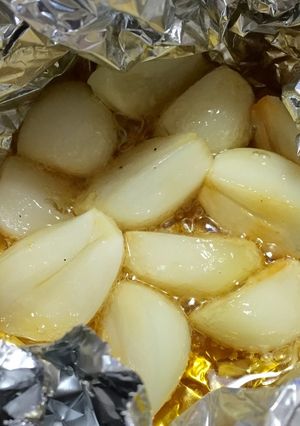 焼肉、ＢＱに！ニンニクのホイル焼き-レシピのメイン写真