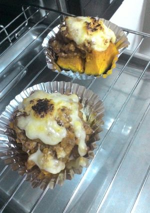お弁当用　カボチャのチーズカレー焼き-レシピのメイン写真