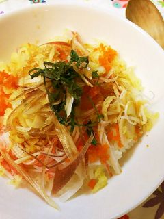 簡単どんぶり!揚げ玉丼-レシピのメイン写真