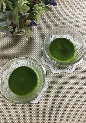 ☆抹茶ミルクプリン☆-レシピのメイン写真
