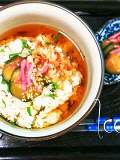 即席♪胡瓜の梅酢漬け◎冷やし茶漬け-レシピのメイン写真