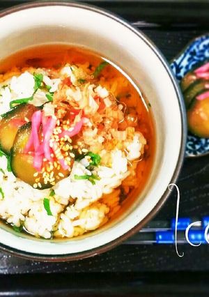 即席♪胡瓜の梅酢漬け◎冷やし茶漬け-レシピのメイン写真