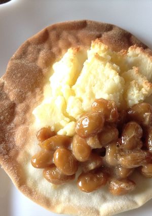 クリームチーズと納豆のクッキー風-レシピのメイン写真