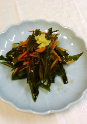 茎わかめと人参のポン酢あえ-レシピのメイン写真