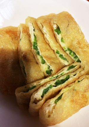 油揚げのピーマンチーズ焼き♡-レシピのメイン写真