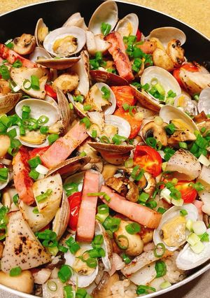 千葉の恵みバター醤油パエリア-レシピのメイン写真
